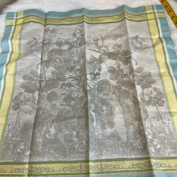 Williams Sonoma Other - New Williams Sonoma Jacquard Bunny Napkins set of two blue Yellow